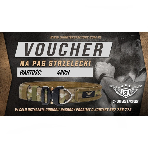Voucher Shooters Factory – Pas Taktyczny | Prezent dla strzelca