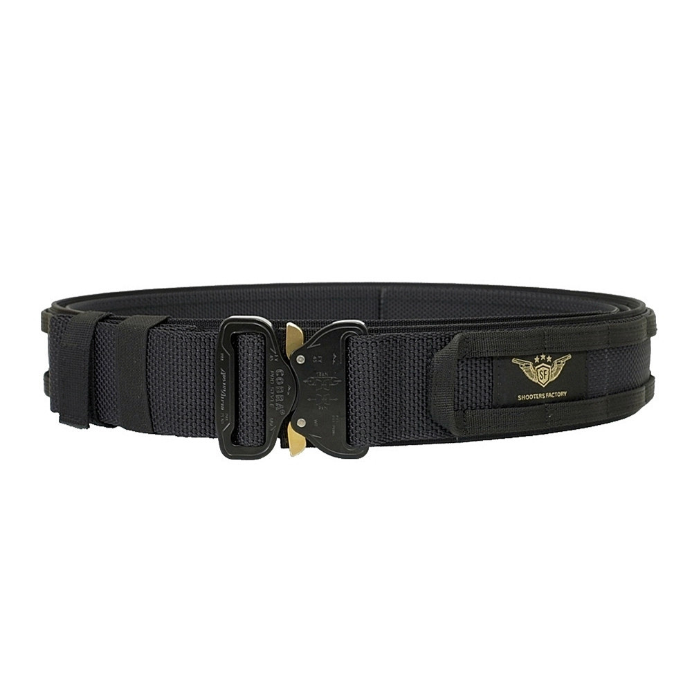 Pas Taktyczny Shooters Factory | Czarny | Klamra Cobra AustriAlpin
