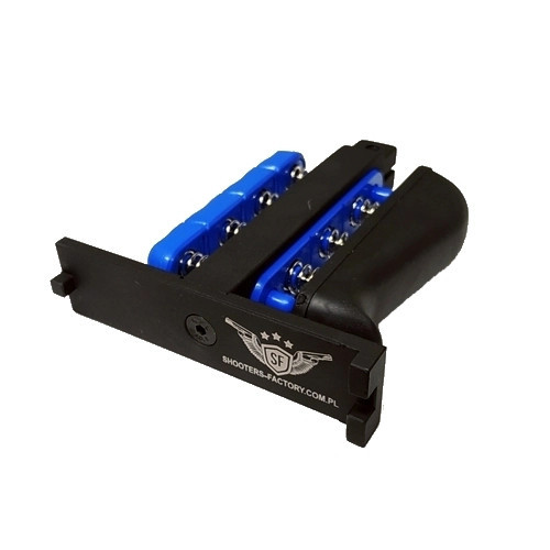 Niebieski trenażer strzelecki Kraken ze sprężynami Extra Heavy o oporze do 10,4 kg